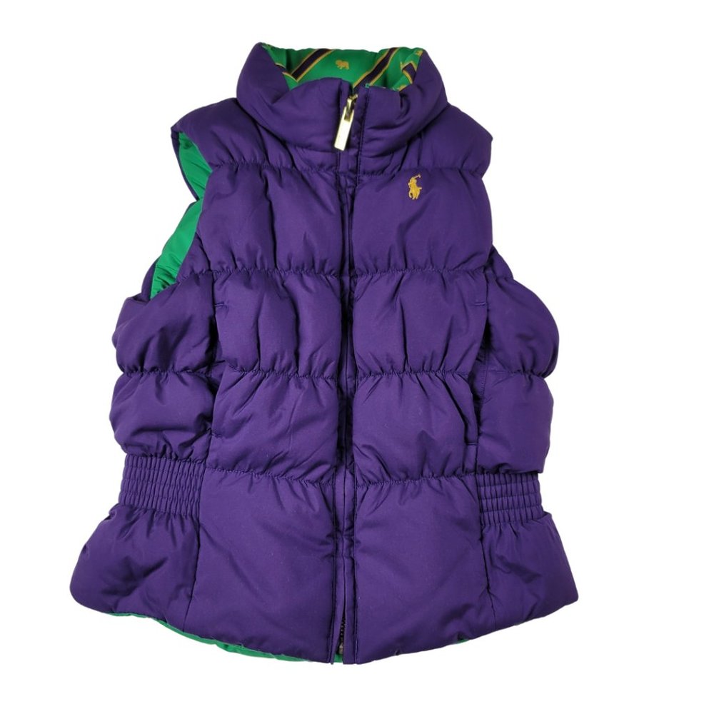 Ralph Lauren Down Reversible Puffer Vest Size 5 - Picture 1 of 15